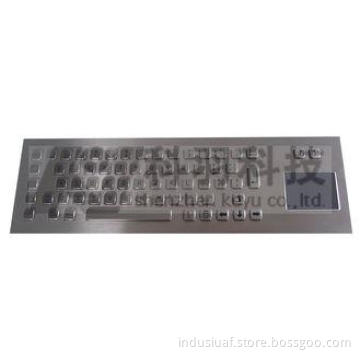 Rear Mounted Industrial Keyboard With Touchpad , 66 Key , C